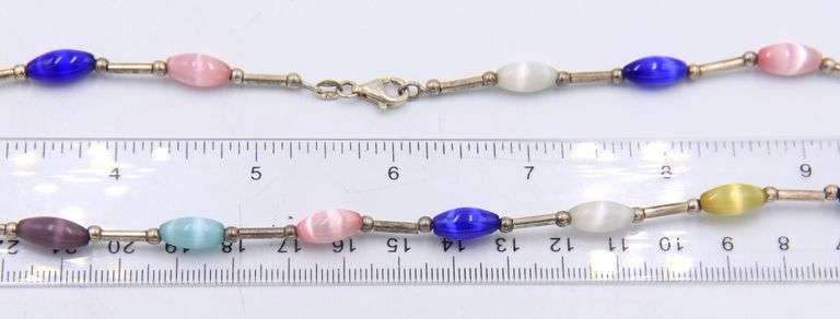 Group Lot of 5 Vintage 925 Sterling Silver Necklaces