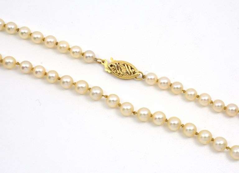 Estate Strand of 4 MM Pearls