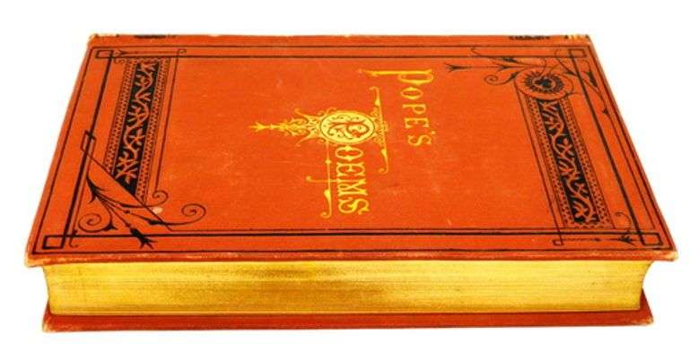 19th Century Pope's Poems Antique Book