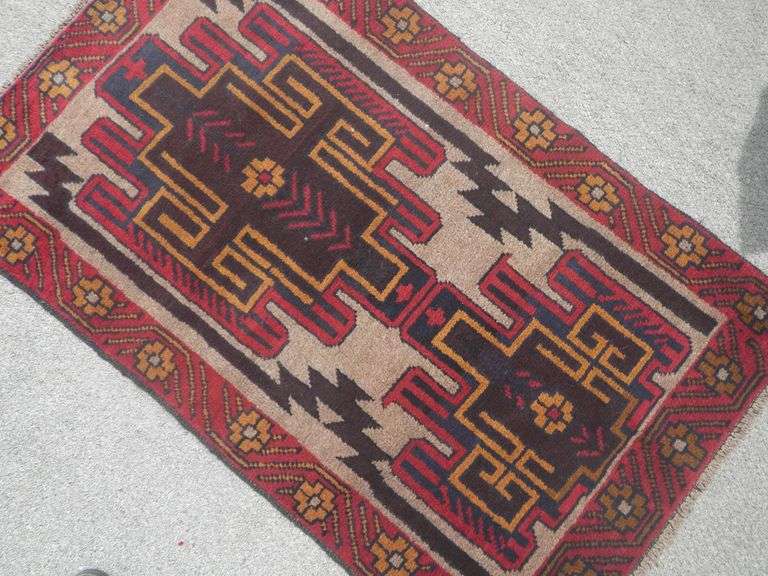 Handmade Persian Balouch 2.9x4.6