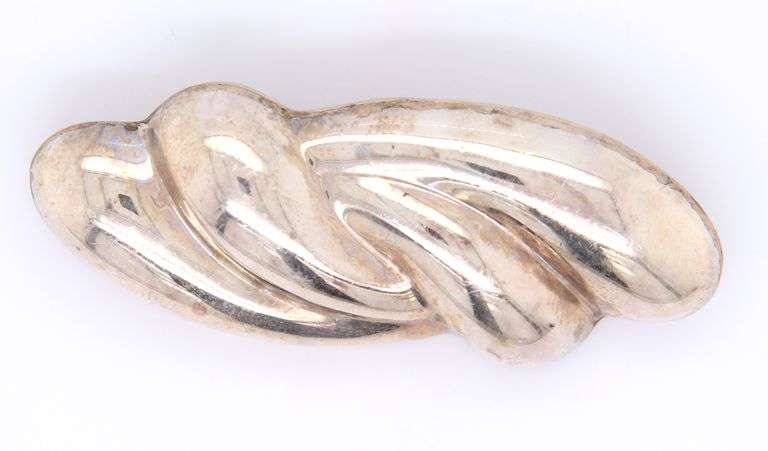 Vintage 925 Sterling Silver Mexico Brooch Pin