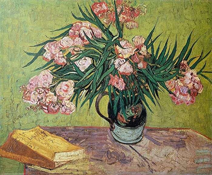 Collectible Vincent Van Gogh, Still Life with Books and Oleanders