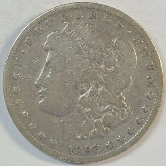 Very scarce 1892-CC Morgan Silver Dollar in circ