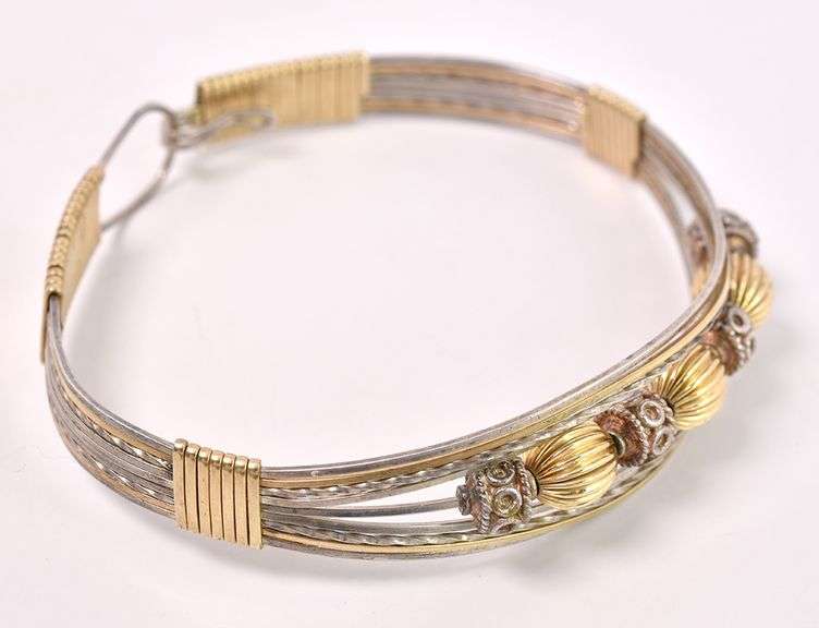 Beaded Bracelet In Sterling Silver