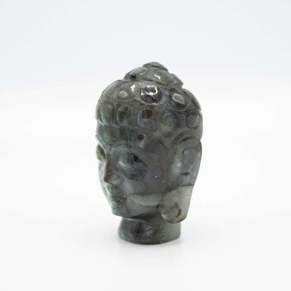 995 Ct Natural Hand Carved Certified Labradorite Buddha