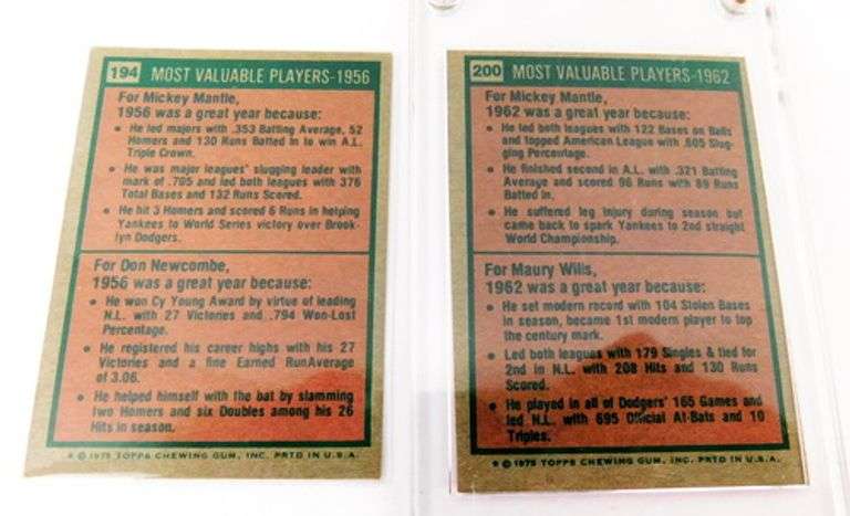 2 Mickey Mantle Baseball Cards