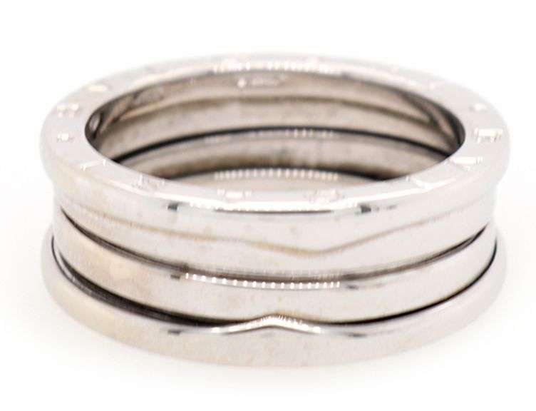 Bvlgari B Zero1 Three Band Ring in 18K, SZ 61, W/Box