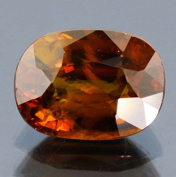 Sparkling 3.22ct rich orange Sphene
