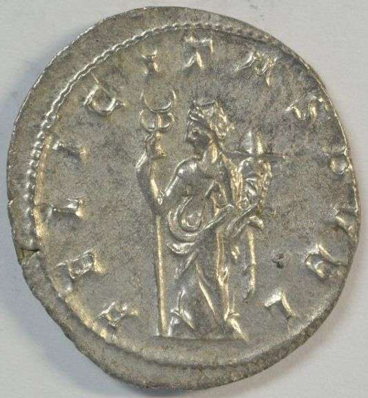 Near Mint Volusian Roman Silver Piece, 251-253 AD