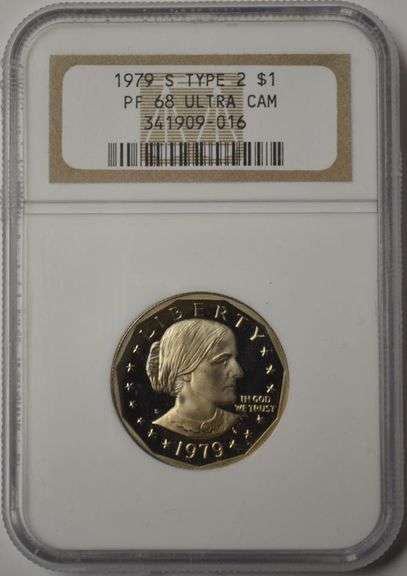 1979 Proof S.B.A. Dollar Type 2 NGC PF68 Ultra Cameo