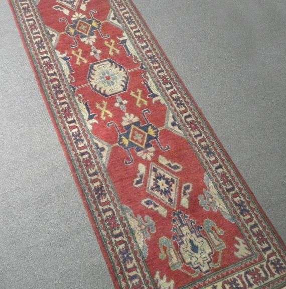 Handmade Kazak Design 2.8x9.8