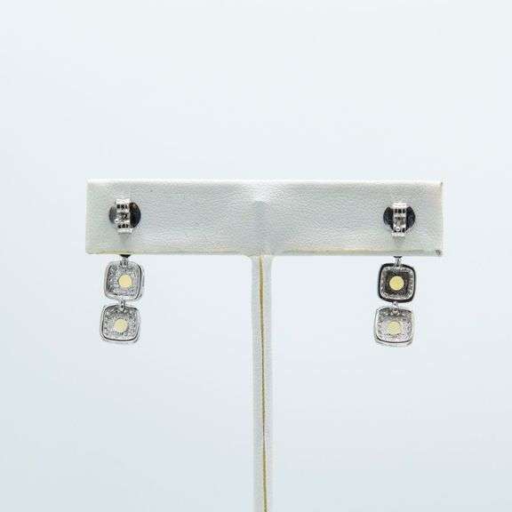 Stunning Pair Of Natural Welo Opal Earrings 7 Cttw