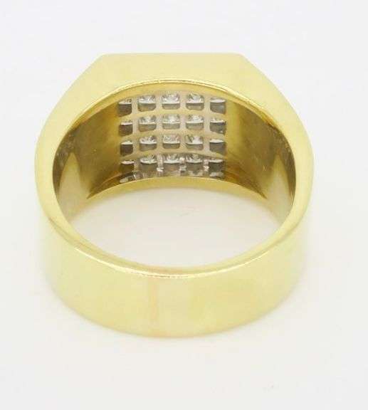 Men's Diamond Ring Crafted in 18k Yellow Gold