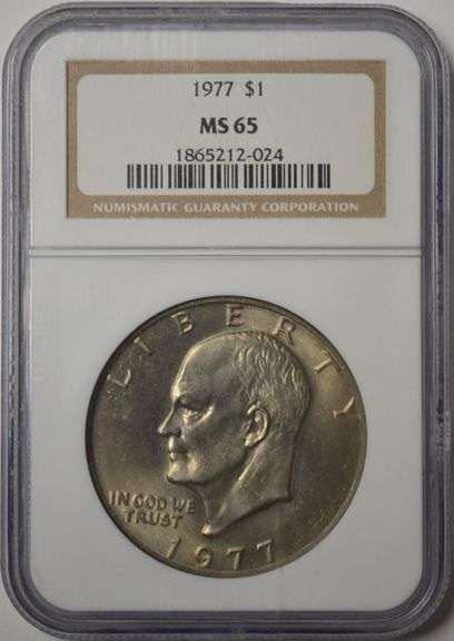1977 Eisenhower Dollar NGC MS65