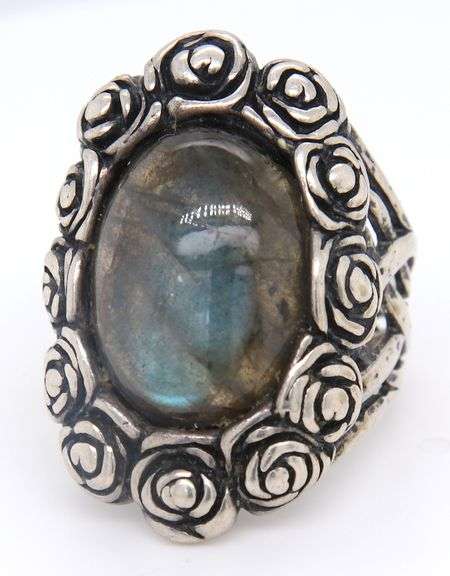 Group Lot of 2 Vintage 925 Sterling Silver Rings