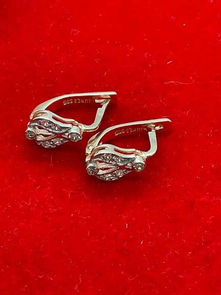 14K ROSE GOLD AND DIAMOND EARRINGS