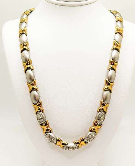 14k gold plated CZ necklace