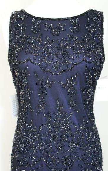 Designer Navy Color Evening Dress