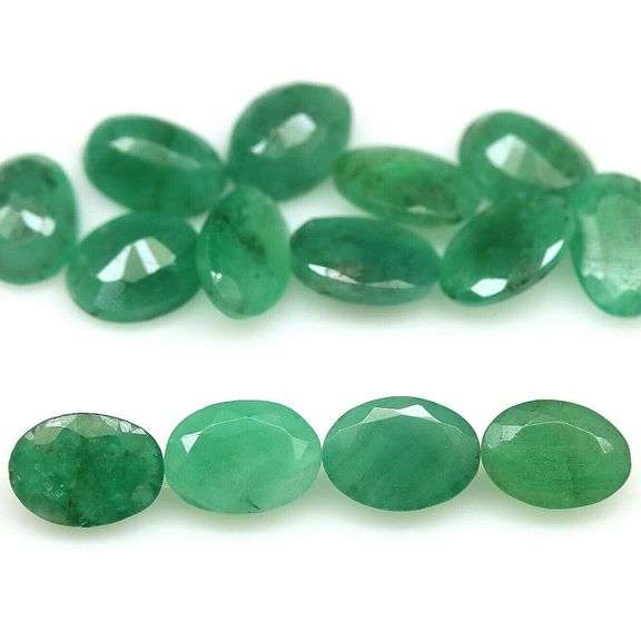 Large 9.16ct 14 piece Zambian Emerald set