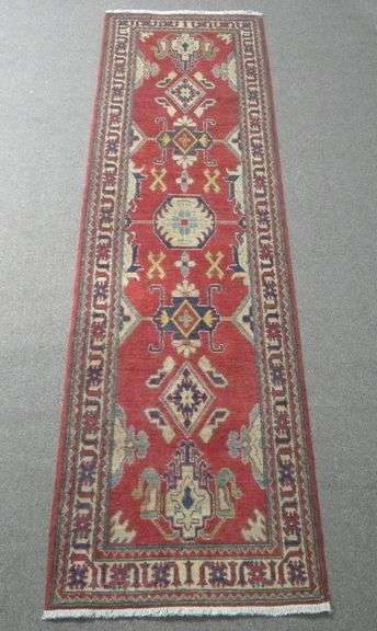 Handmade Kazak Design 2.8x9.8