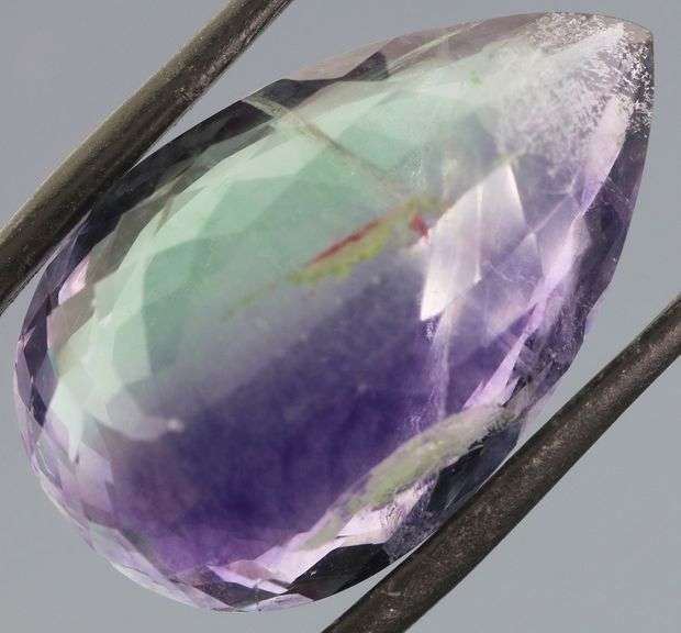 Huge! 43.95ct blended color violet green Fluorite