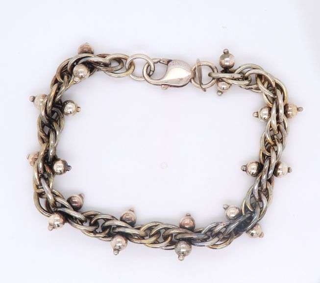 Vintage 925 Sterling Silver Twisted Bracelet