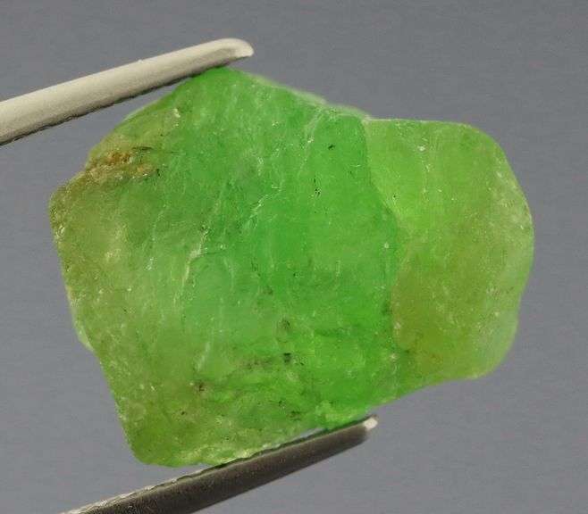 Rare 9.46ct uncut green Grossular Garnet