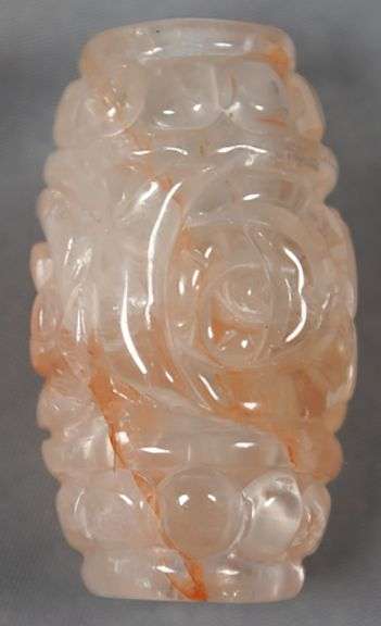 Large Carved Jadeite Bead