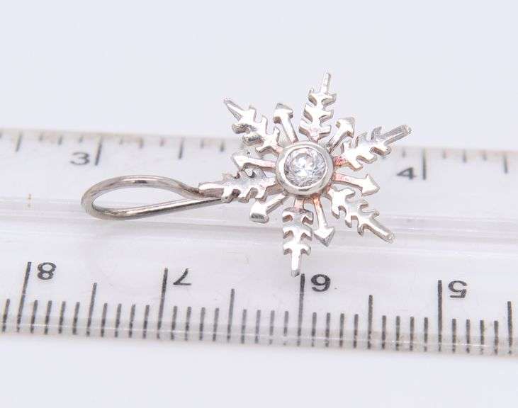 Sterling Silver Snow Flakes Earrings