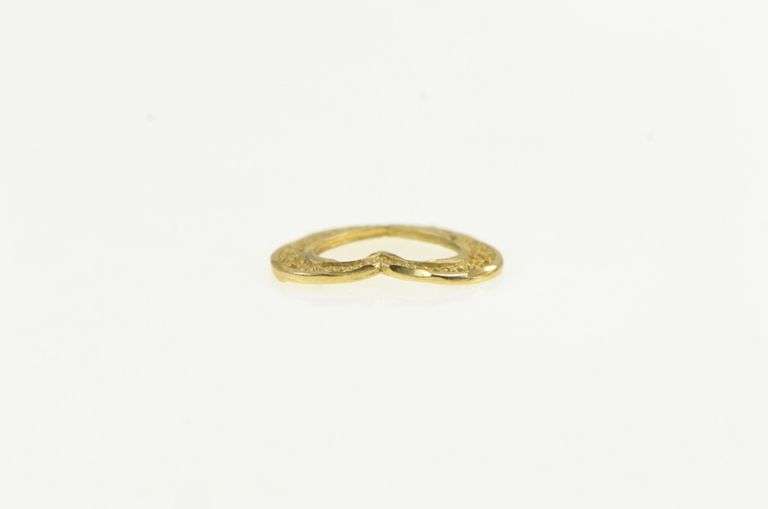 14K Yellow Gold Filigree Heart Vintage Love Symbol Charm/Pendant