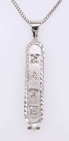 Vintage Italian Sterling Silver Kate Pendant on Chain