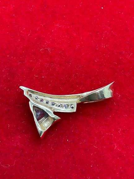 Certified 14k Gold and Diamond Pendant