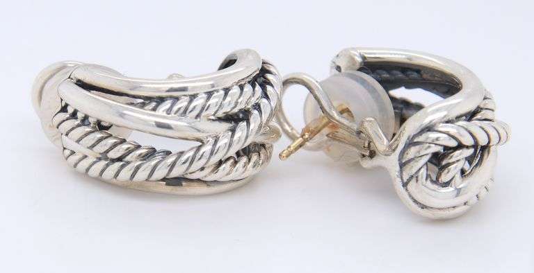 David Yurman Crossover Shrimp Earrings