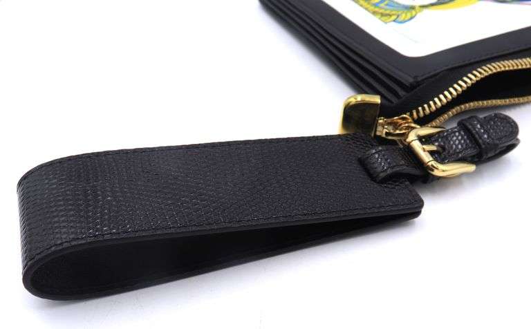 Dolce & Gobbana House of Cards Leather Clutch with Box