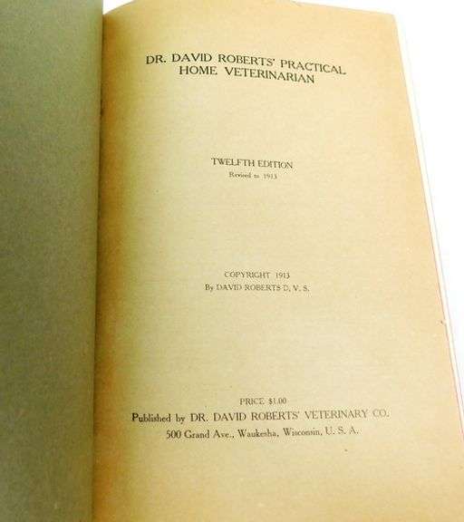 1913 Practical Home Veterinarian