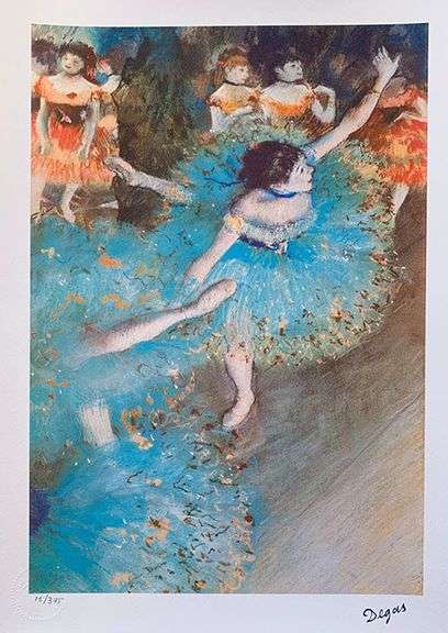 Edgar Degas, Danseuses Basculant, Pencil Signed by The Estate