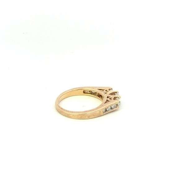 10K Yellow Gold Princess Diamond Classic Engagement Promise Ring