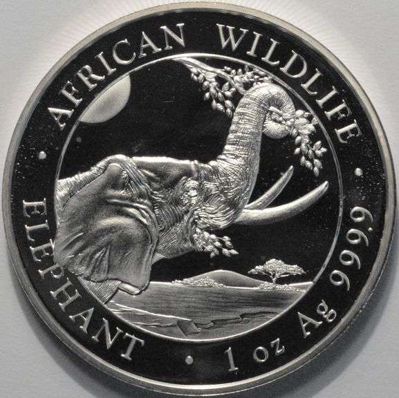 2023 1 Ounce Silver Somalian Elephant