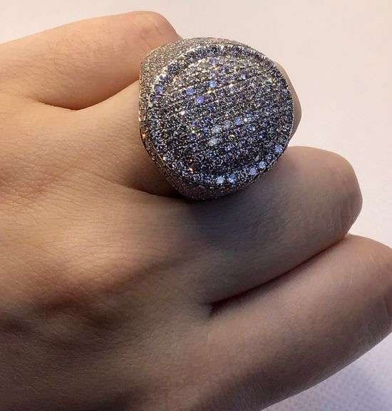 MESMERIZING 14K YELLOW GOLD MEN’S DIAMOND RING