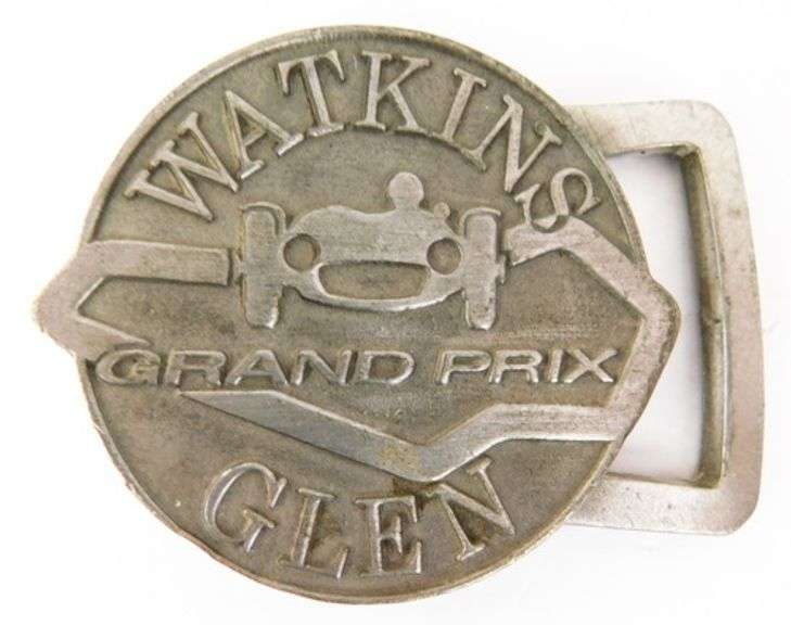 Rare Watkins Glen Gran Prix Racing Belt Buckle