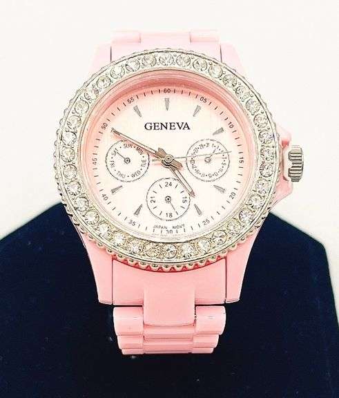 Fancy Pink Geneva & Gemstone Watch