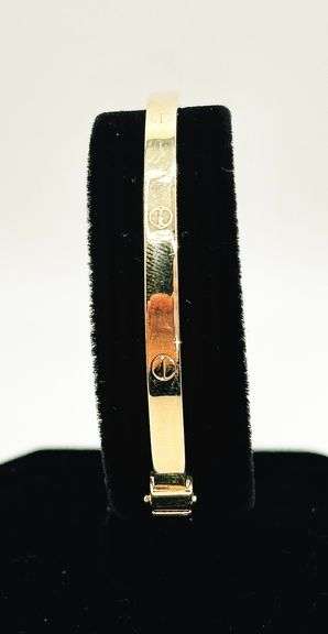 14KT YELLOW GOLD BANGLE BRACELET