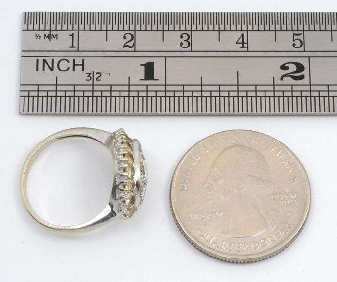 Popular 14k WG Vintage Princess Style Ring