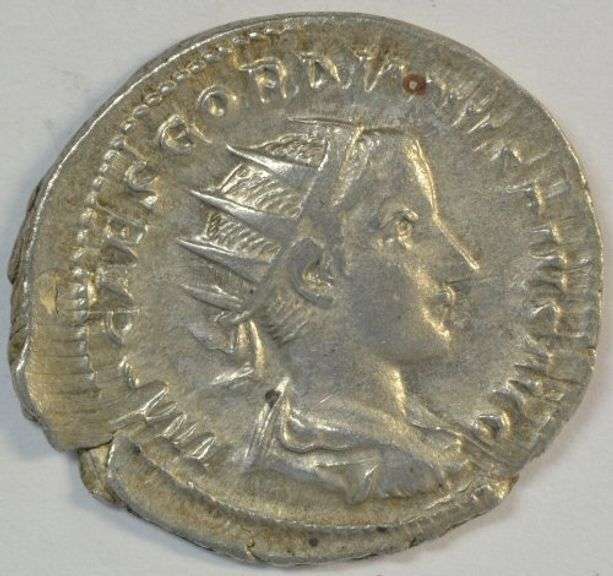 Original Near Mint Gordian III Roman Silver Piece, 238-244 AD