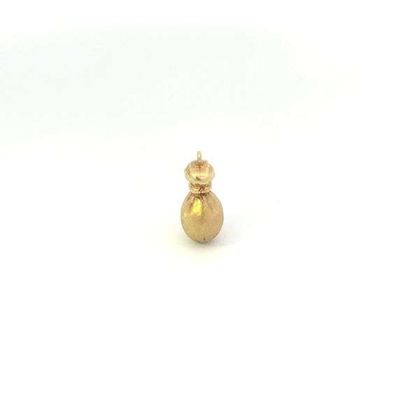 14K Yellow Gold 3D Bag of Cash Money Sack Wealth Fortune Charm/Pendant
