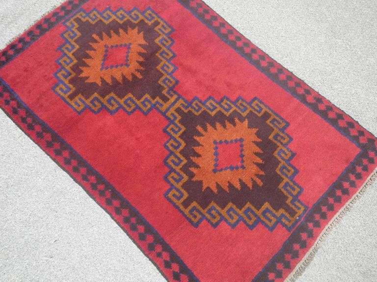 Handmade Persian Balouch 2.9x4.4