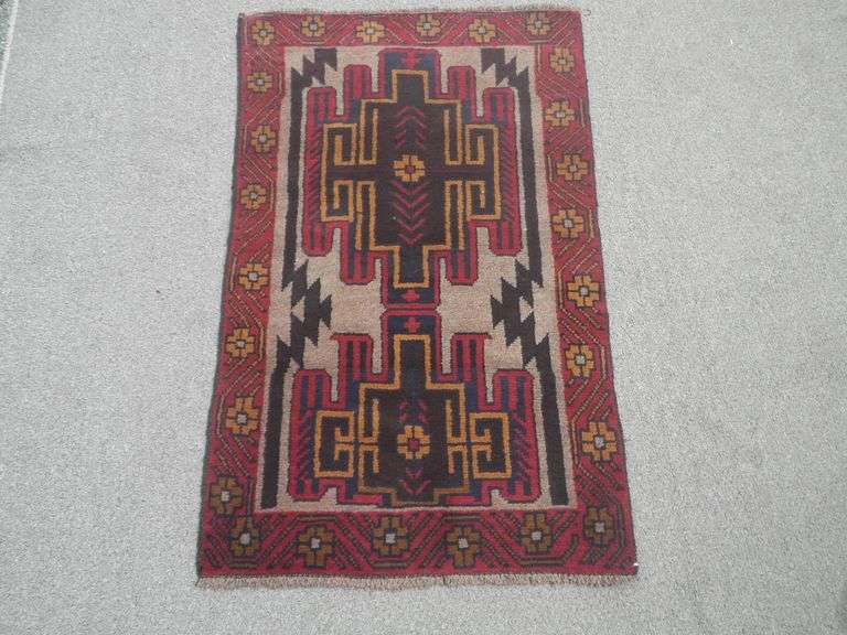 Handmade Persian Balouch 2.9x4.6