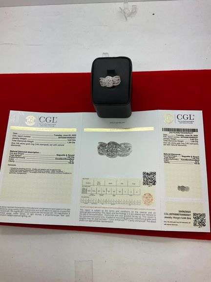 CERTIFIED BRAND NEW 14K WHITE GOLD DIAMOND RING