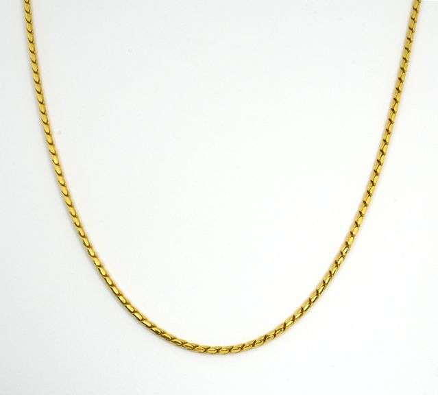 Elegant Rounded Link 18k Italian Made Necklace