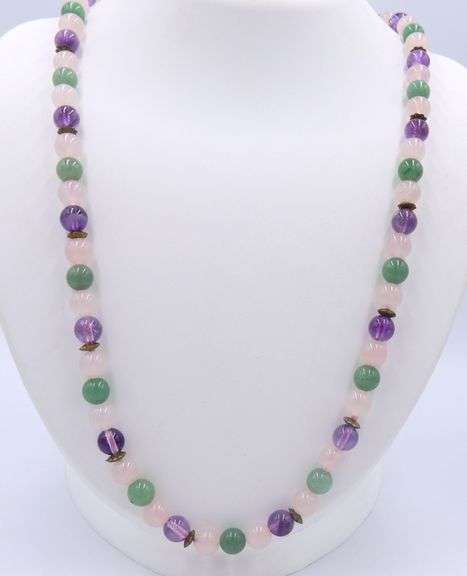 Multi Color Jade Necklace